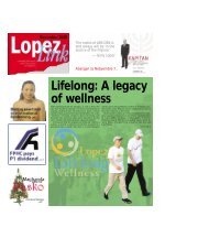 Lifelong: A legacy of wellness - Lopez Holdings Corporation