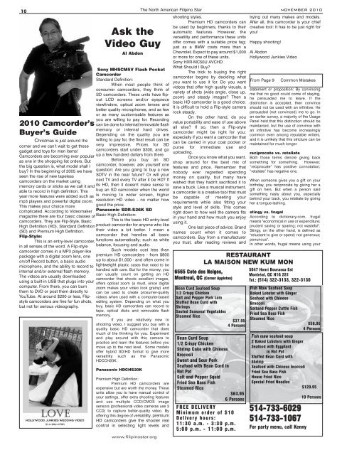 Filipino Star - November 2010 Issue