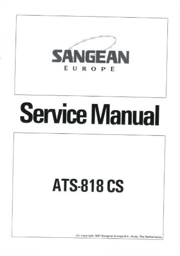 Sangean ATS-818 acs service Manual - Thiecom