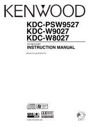 DPX-U099 DPX-U077 取扱説明書 - Kenwood