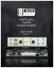 iii. virtual tape machines - Slate Digital