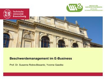 Beschwerdemanagement - VWA Braunschweig
