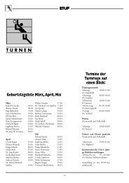 AKTUALISIERT: Veranstaltungen der Turnriege im ... - ETUF Essen