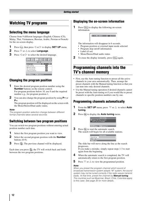 LCD52/57Z3500AET LCD Color TV Owners Manual - Toshiba REGZA