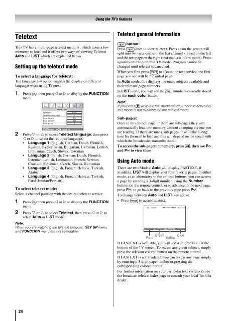 LCD52/57Z3500AET LCD Color TV Owners Manual - Toshiba REGZA