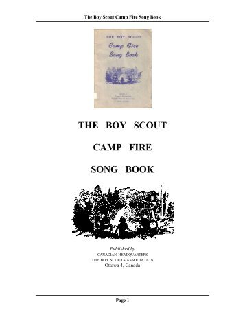 the boy scout camp fire song book - The Dump - ScoutsCan.com