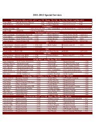 Special Services Staff Phone & Fax - New Prague Schools