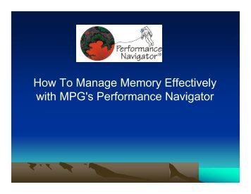 Advanced Techniques To Measure The Memory Component