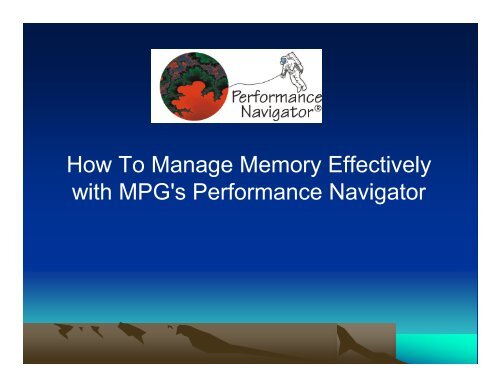 Advanced Techniques To Measure The Memory Component