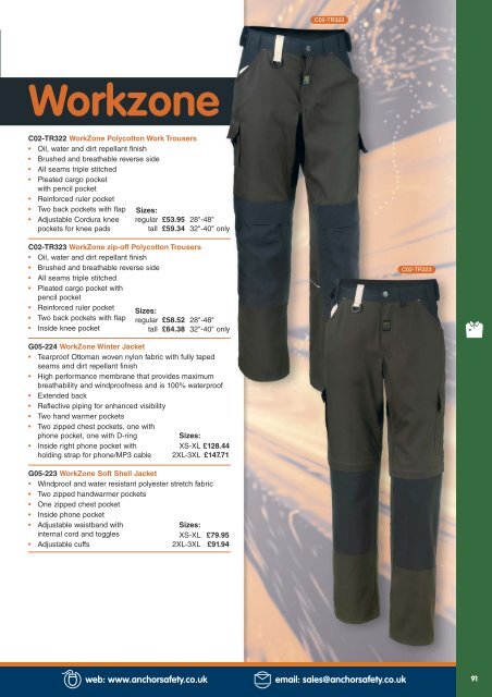 corporate workwear Engel W orkzone clothing - Anchor Safety