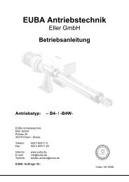 Betriebsanleitung Antriebstyp: Ã¢ÂÂ B4- / -B4W - Euba-Antriebstechnik ...