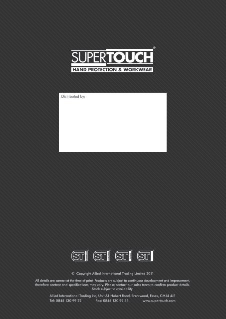 Workwear & Footwear Collection - Download - Supertouch