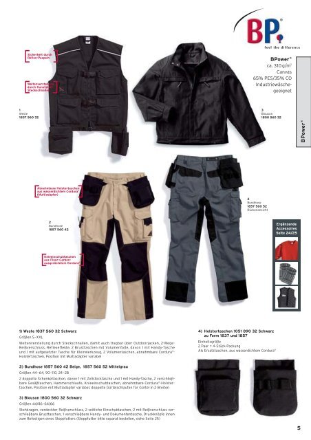 BP Workwear Style - Deratex