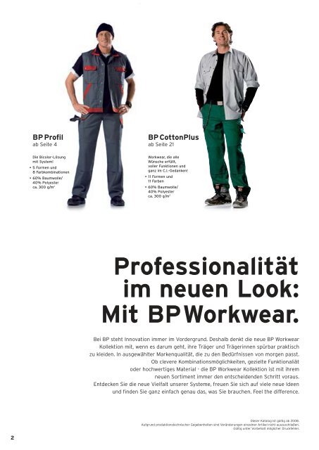 BP Workwear System. - Olympus Zwolle