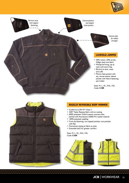 JCB Workwear Catalogue