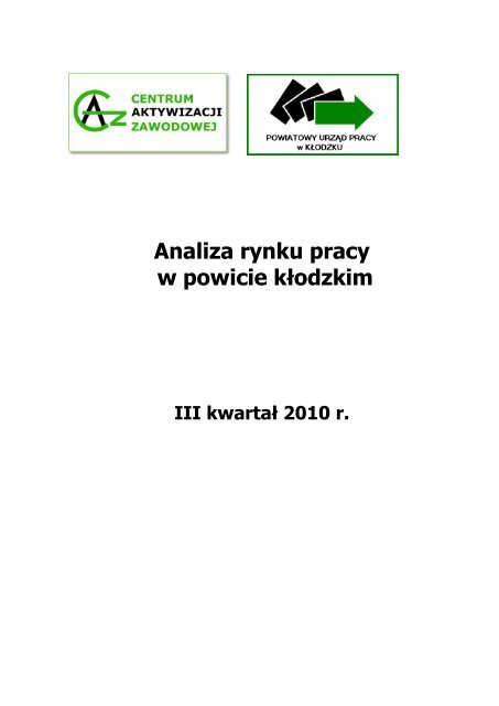 Analiza rynku pracy w powicie kłodzkim - BIP PUP Kłodzko