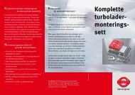 Komplette turbolader- monterings- sett - Elring