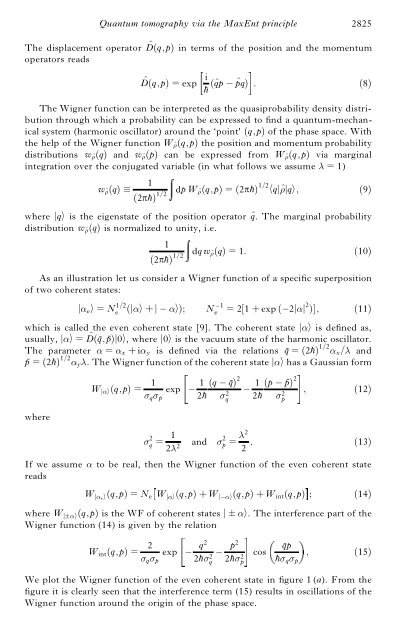 Quantum tomography via the MaxEnt principle