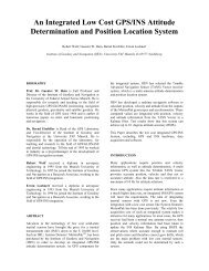 An Integrated Low Cost GPS/INS Attitude Determination and ... - IFEN