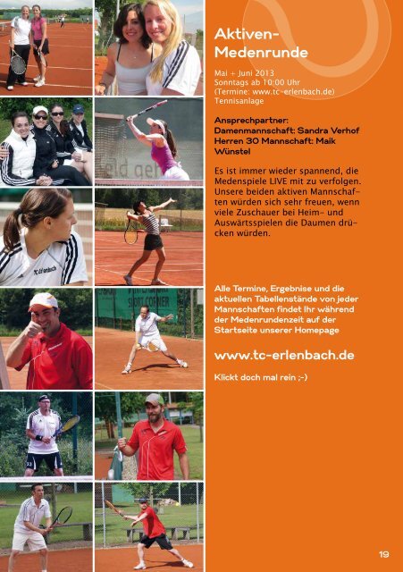 Medenrunde - Tennisclubs Erlenbach e.V.