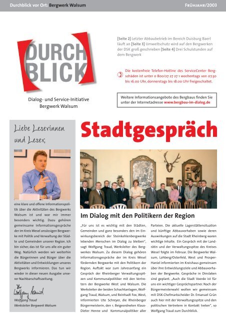 Stadtgespräch - RAG Deutsche Steinkohle