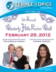 February 29, 2012 - Temple Emanuel of Beverly Hills