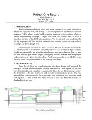 Project One Report