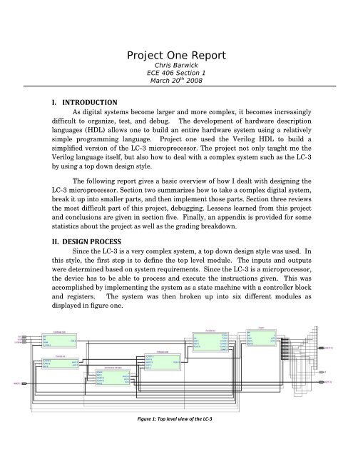 Project One Report