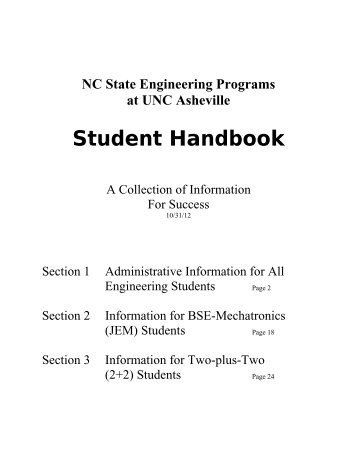 Student Handbook (PDF) - College of Engineering