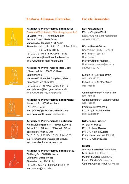 Pfarrbrief - St. Josef Koblenz