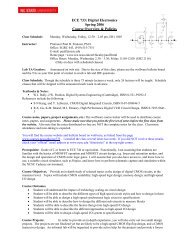 ECE 733: Digital Electronics Spring 2006 Course Overview & Policies