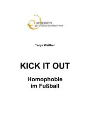 Tanja Walther: Kick it out – Homophobie im Fußball