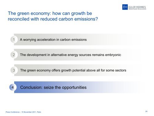 Presentation Green Economy - Euler Hermes