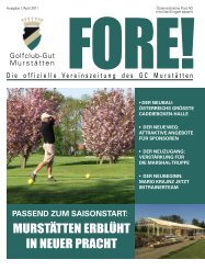 Fore Ausgabe April 2011.pdf - Golfclub Gut Murstätten