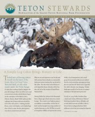 TETON STEWARDS - Grand Teton National Park Foundation