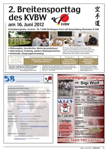 KVBW-Magazin 1202 - Bushido Oberkirch