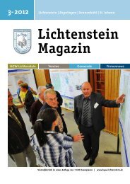 Lichtenstein Magazin - HGW Lichtenstein