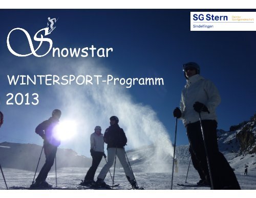 Zum Wintersportprogramm - SG Stern Sindelfingen