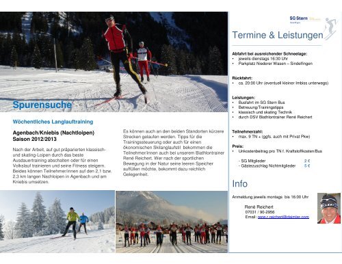 Zum Wintersportprogramm - SG Stern Sindelfingen