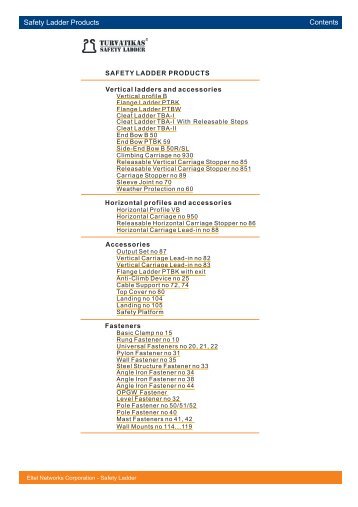 Safety Ladder Products - Eltel Networks