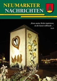 NEUMARKTER NACHRICHTEN - Gemeinde Neumarkt in der ...