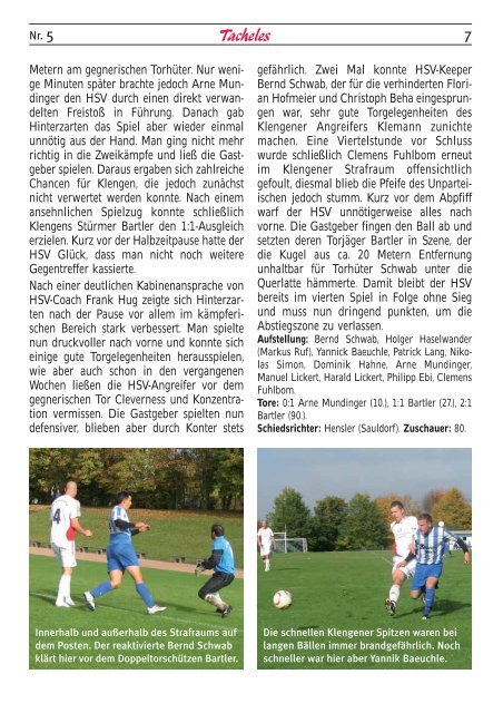 Ausgabe 5 (15. Okt 2010) - SV Hinterzarten
