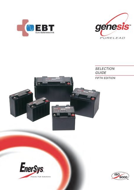 selection guide - EBT Euro-Batterietechnik GmbH