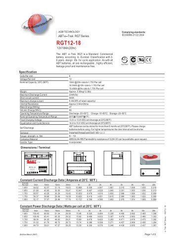 RGT12-18 - EBT Euro-Batterietechnik GmbH