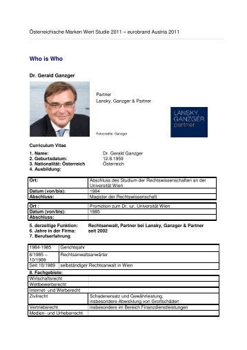 Who is Who_Dr. Gerald Ganzger