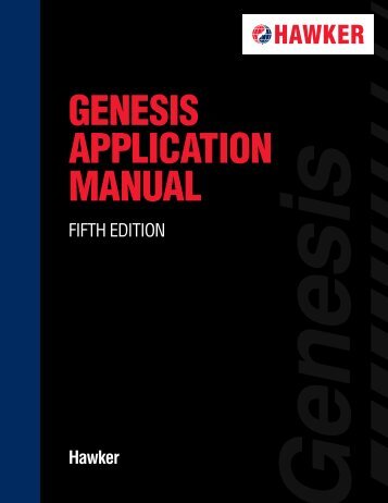 GENESIS APPLICATION MANUAL - Stealth 316