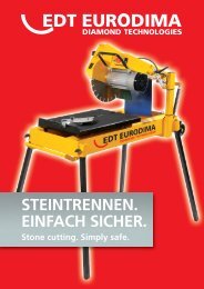 STEINTRENNEN. EINFACH SICHER. - EDT EURODIMA