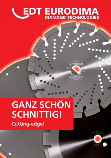 Diamant-Trennscheiben · diamond saw blades - Eurodima