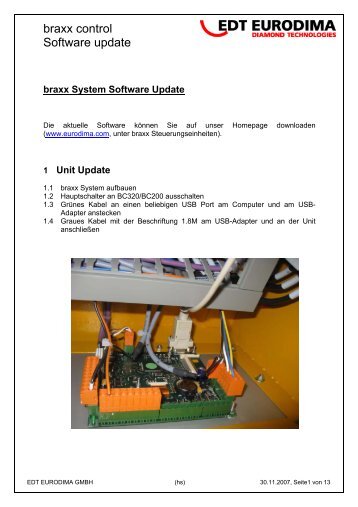 braxx System Software Update - Eurodima