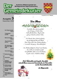 Gemeindekurier Ausgabe 3/2008 - in der Marktgemeinde ...